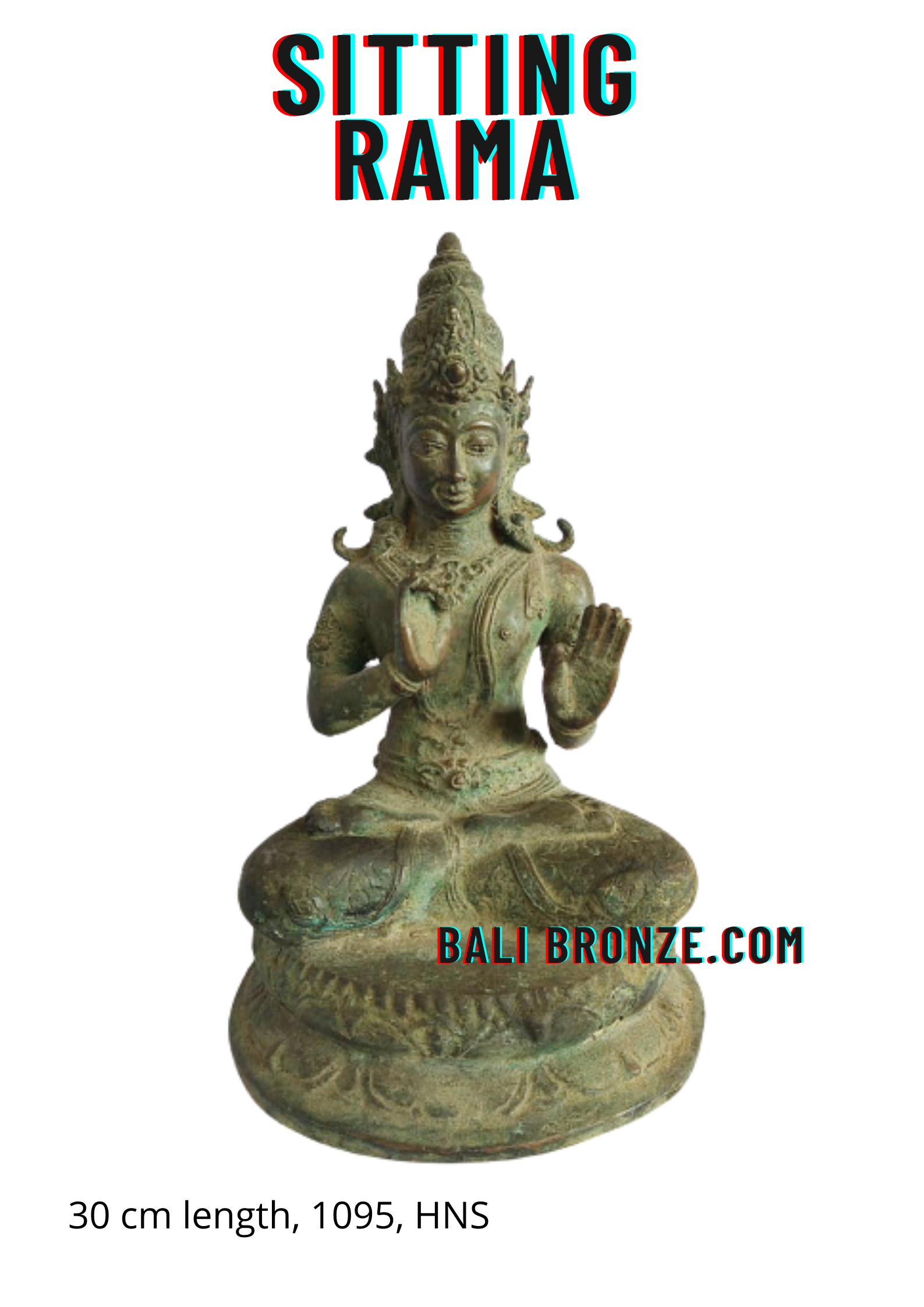 1095 Sitting Rama 30 cm HNS